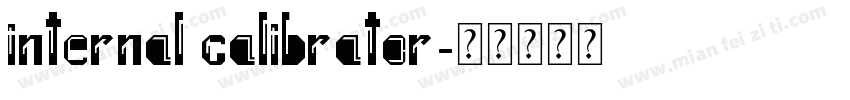 Internal Calibrator字体转换
